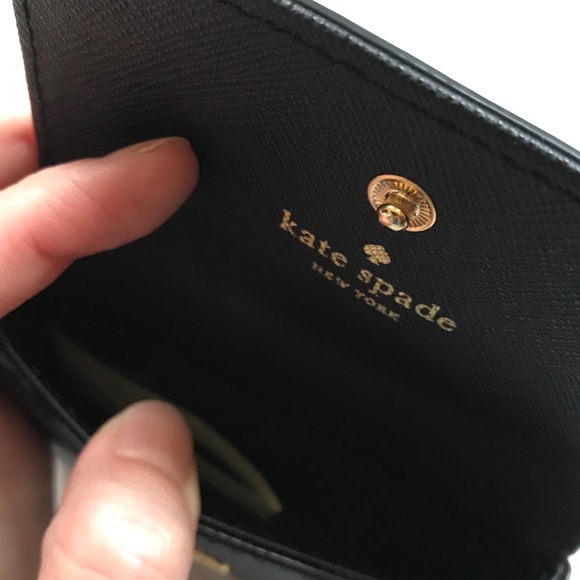 NEW kate spade laurel way large holly wallet black - Picture 4 of 7